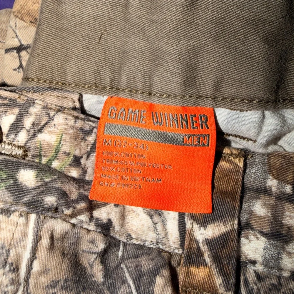 Game Winner Mens Realtree Edge Camo Hunting‎ Cargo Pants Size M 32-34 Brown